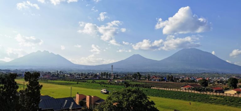 Vista de los volcanes de Musanze